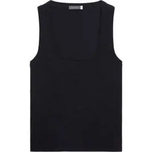 Mint Velvet Black Scoop Neck Vest